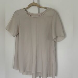 COS Elegant Light Gray / Off-white Top Draped on Back size S/M